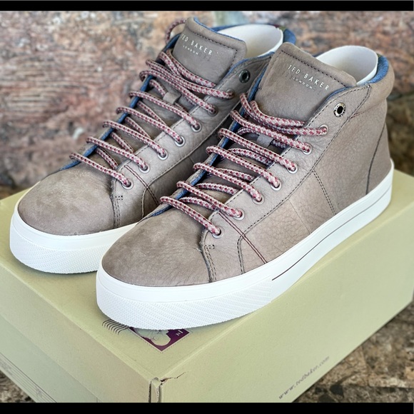 Ted Baker London Perick Leather High-Top Sneakers - Picture 6 of 14